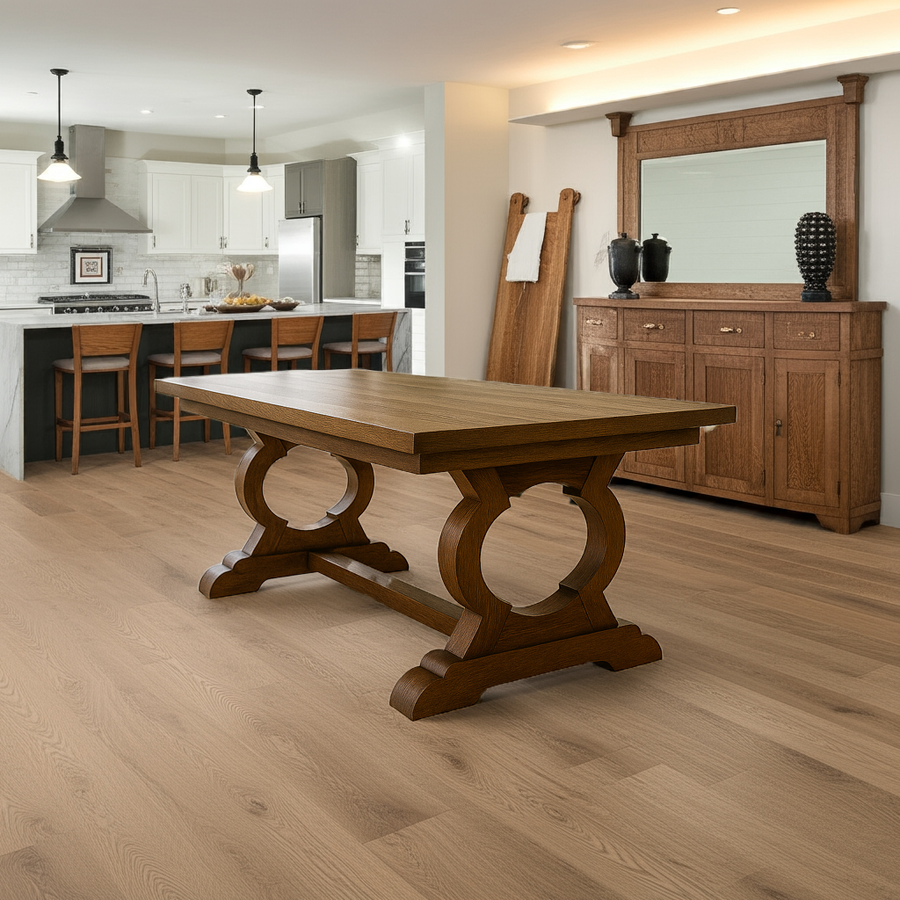 The Brinkley Dining Table — solid hardwood dining table handcrafted in Benton, Arkansas
