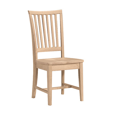 The Marie Mission Chair — solid hardwood dining chair handcrafted in Benton, Arkansas