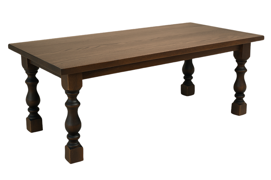 The Hilton Dining Table — solid hardwood dining table handcrafted in Benton, Arkansas