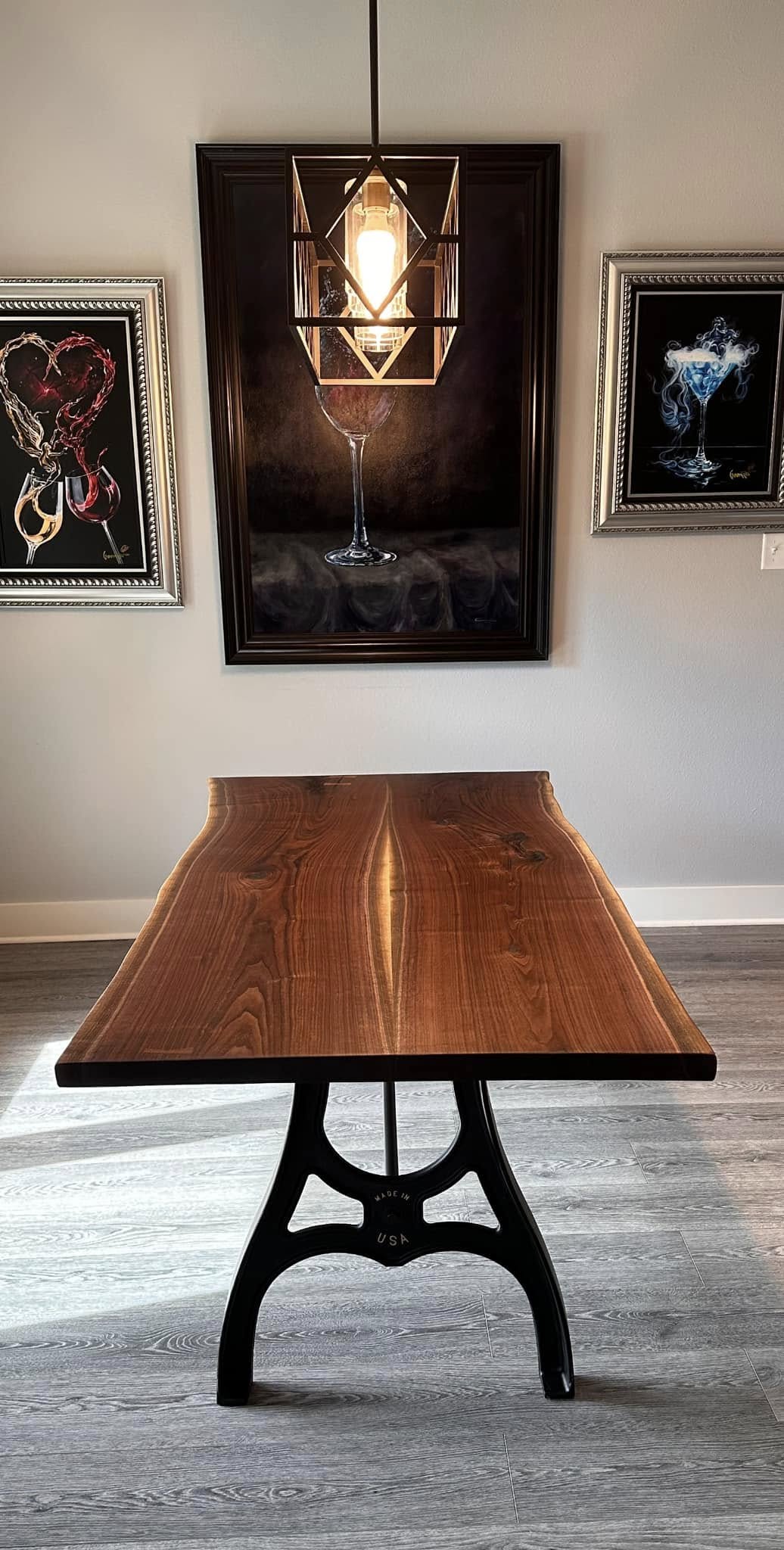 Ironframe Live Edge Table