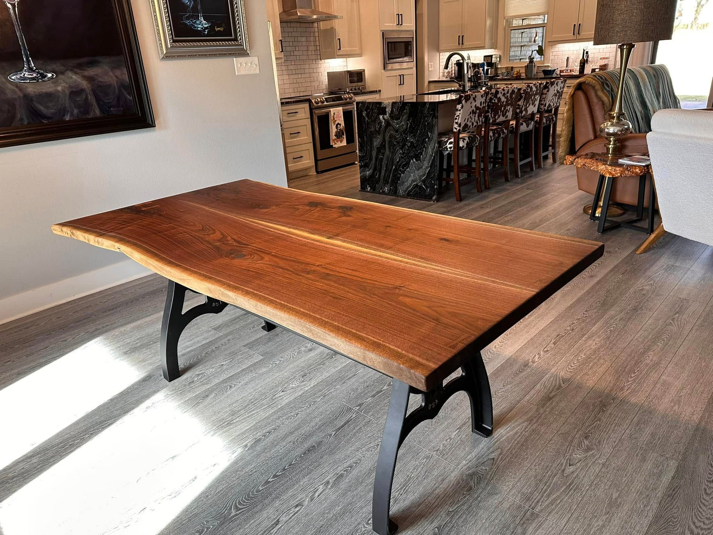 Ironframe Live Edge Table