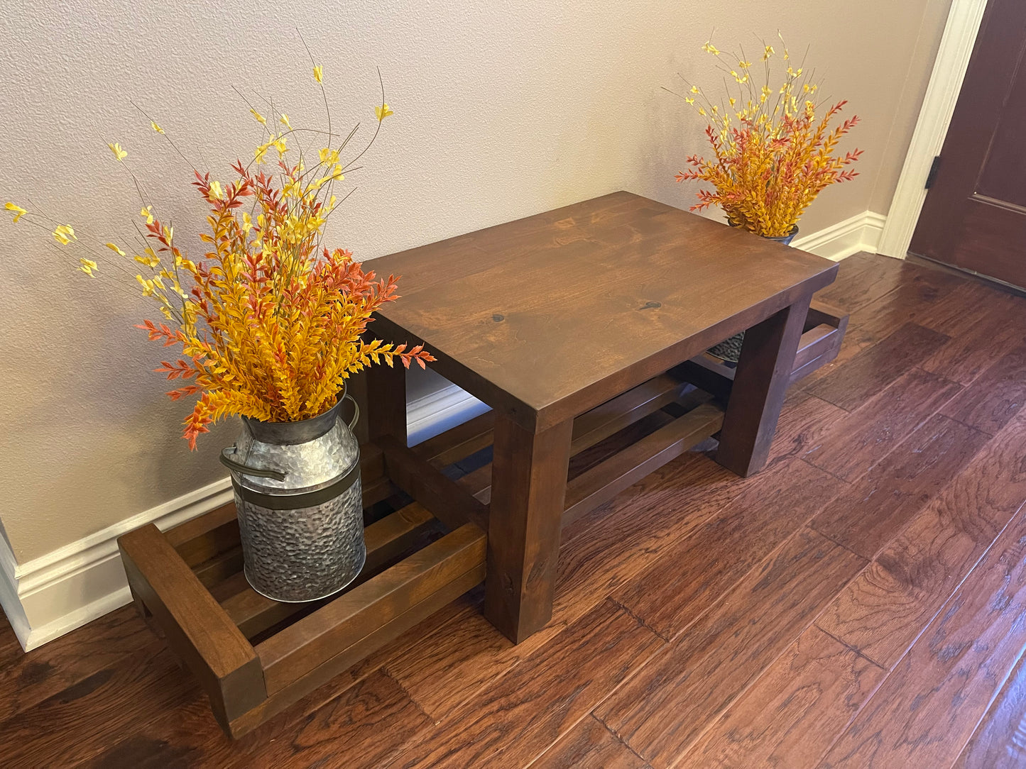 Craftsman Decor Planter's Bench