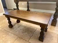 The Hilton Dining Bench — solid hardwood dining bench, view 2