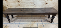 The Virginia Dining Bench — solid hardwood dining bench, view 2