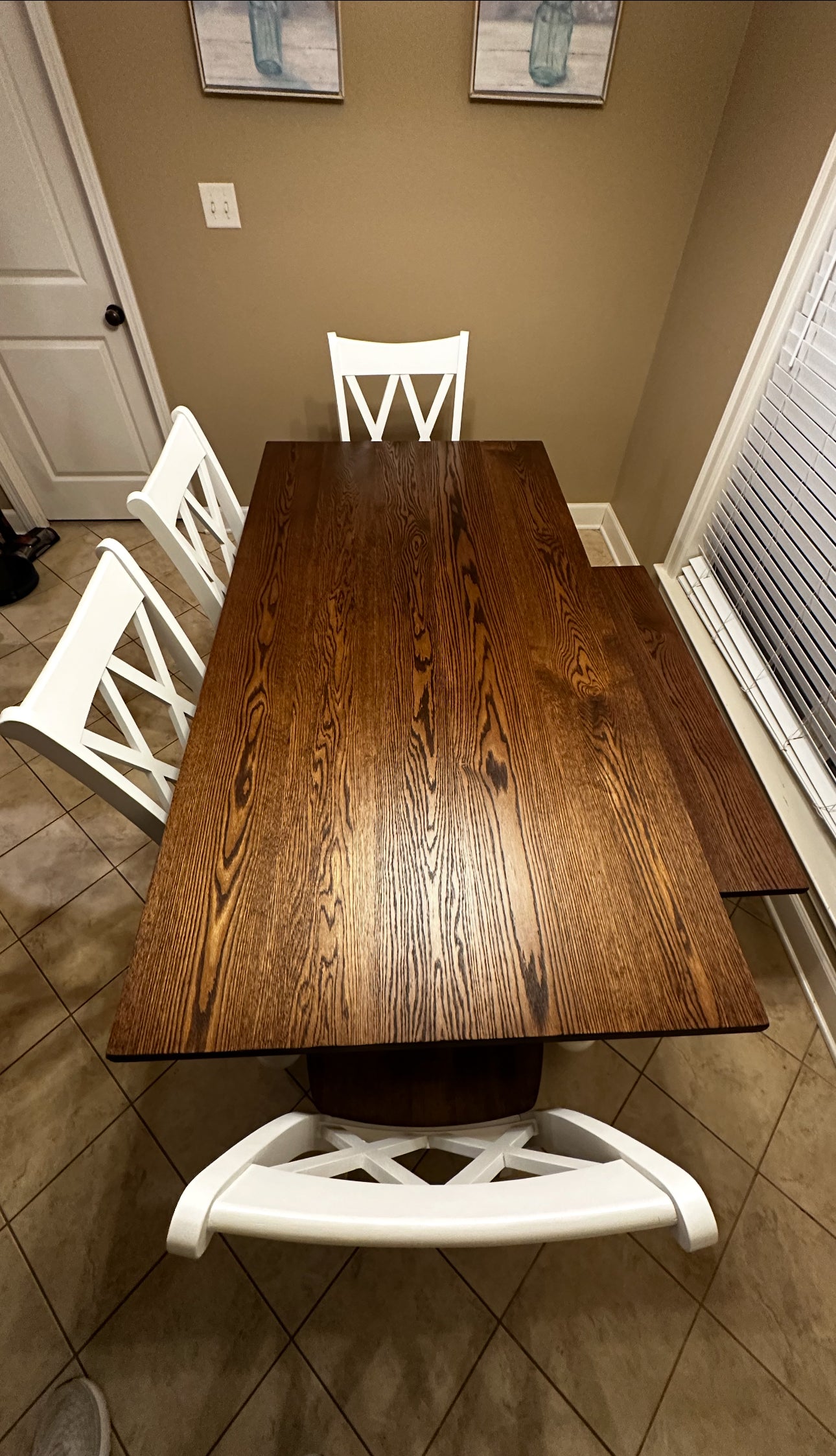 Jill Dining Table Set With 6 XX (X) Back Chairs and Bench Option (discounts applied)
