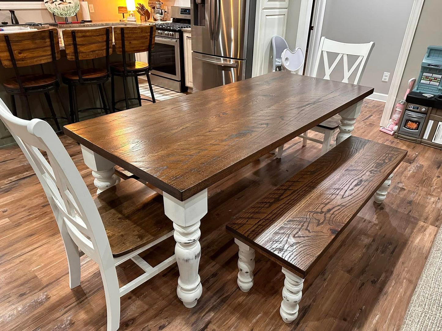 Jill Dining Table Set With 6 XX (X) Back Chairs and Bench Option (discounts applied)