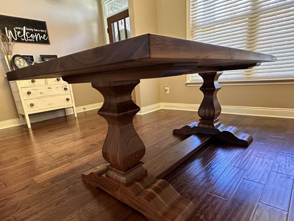 The Renee Dining Table — solid hardwood dining table, view 2